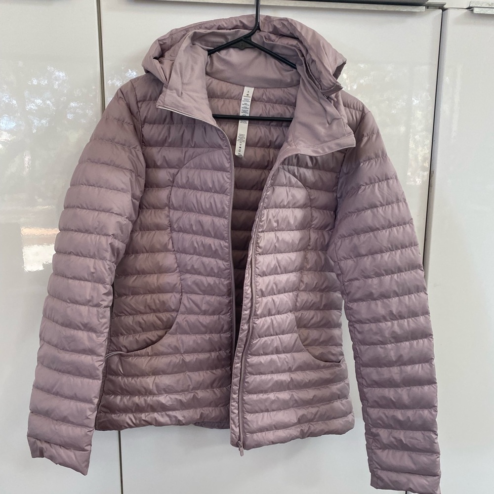Lululemon jacket pale pink brand new with hood